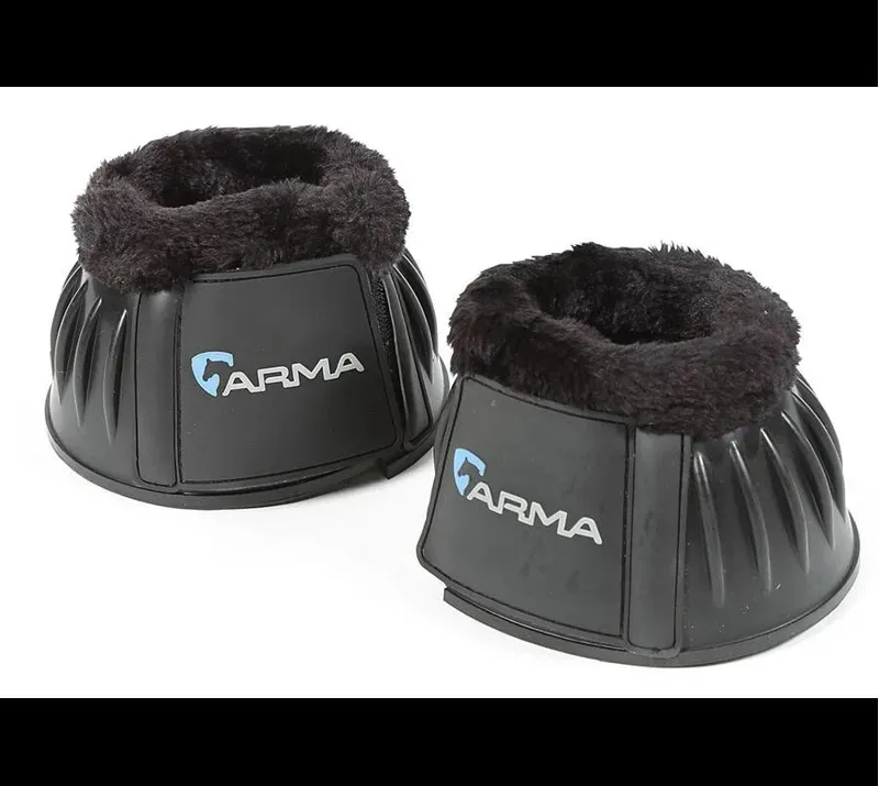 Shires Arma Fleece Over Reach Boots In Black