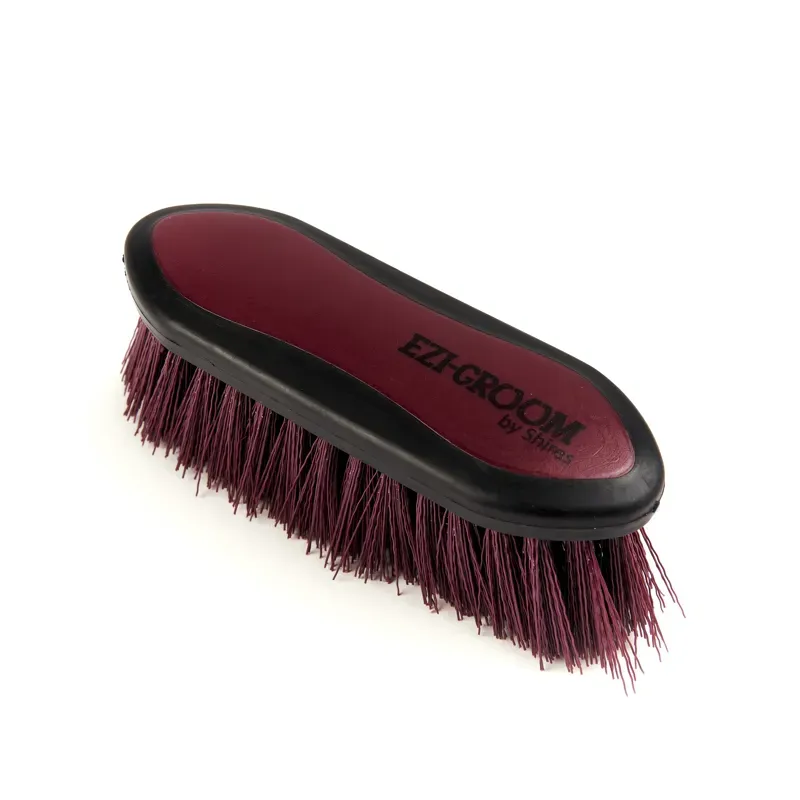 Ezi-Groom Small Grip Dandy Brush in Burgundy