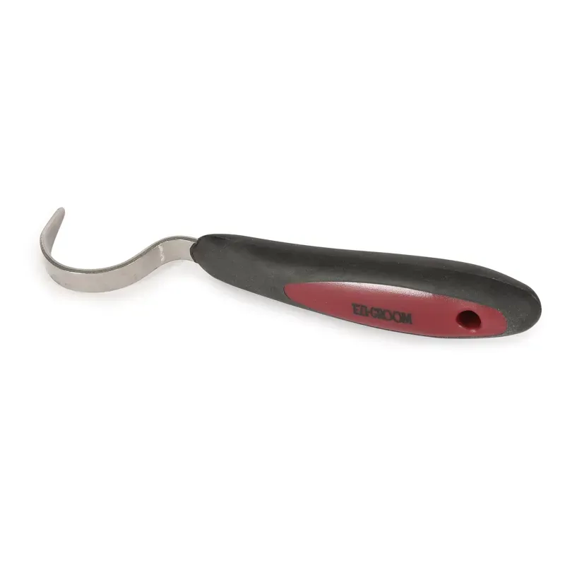 Ezi-Groom Grip Hoof Pick in Burgundy