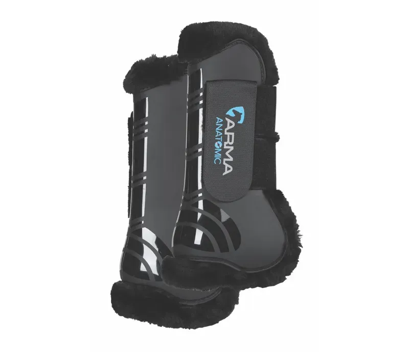 Arma Full SupaFleece Tendon Boots in Black