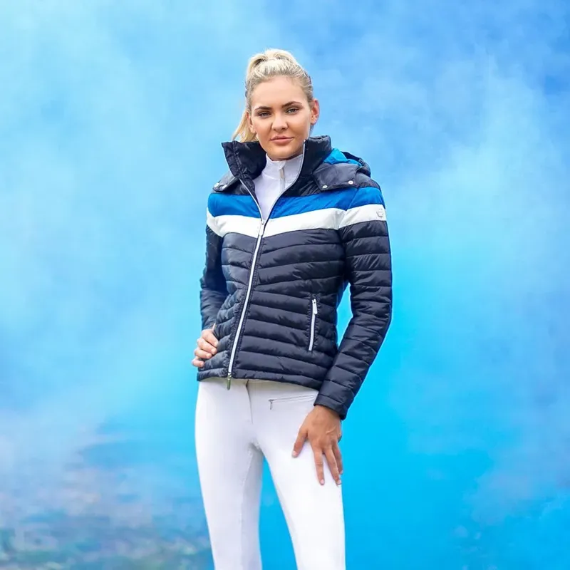 Coldstream Southdean Quilted Jacket in Navy/White/Blue-7