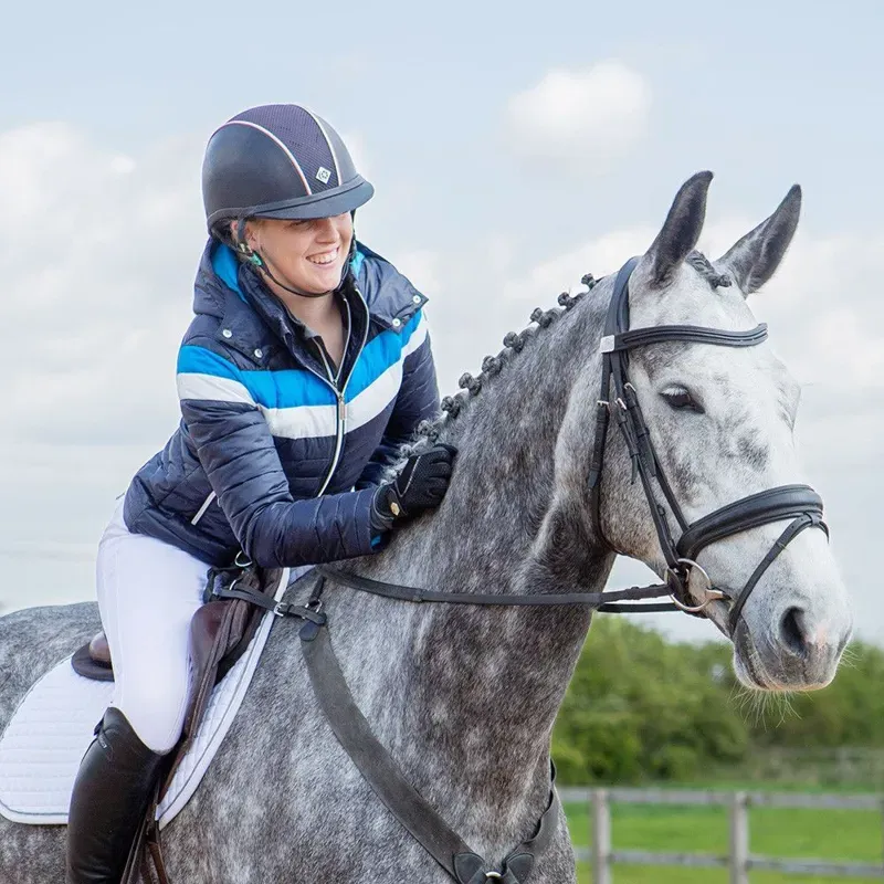 Coldstream Southdean Quilted Jacket in Navy/White/Blue-9