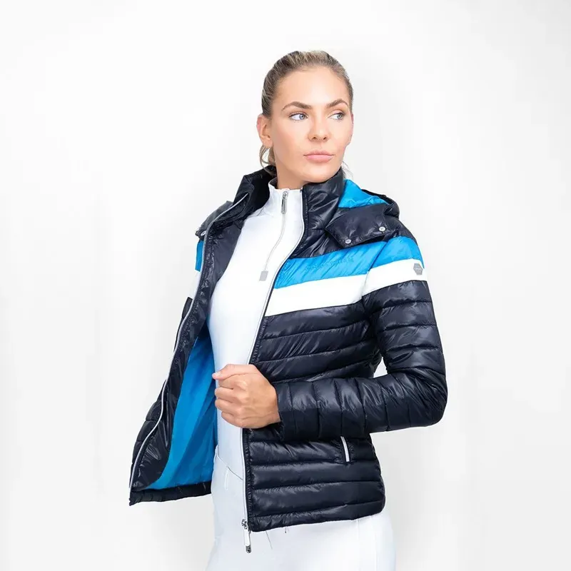 Coldstream Southdean Quilted Jacket in Navy/White/Blue-3