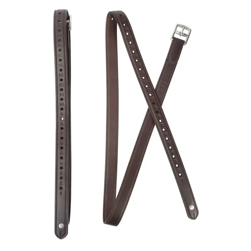 Velociti 1 x 48 Lusso Non Stretch Stirrup Leathers in Havana