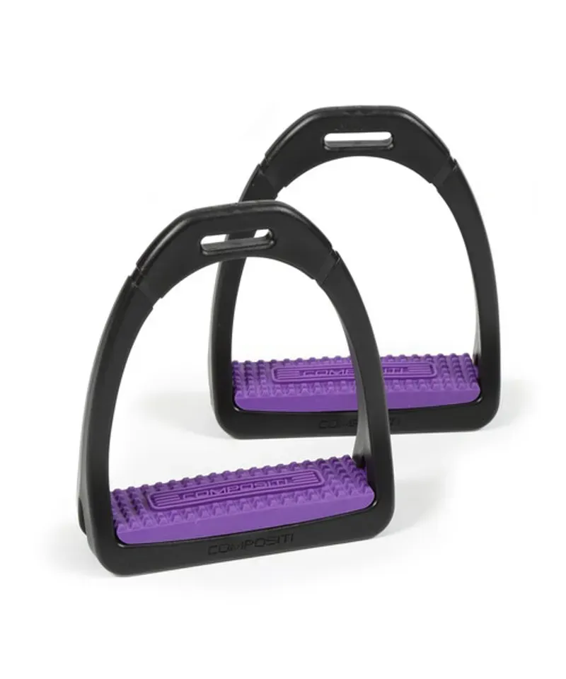 Compositi Kid's Premium Profile Stirrups in Purple