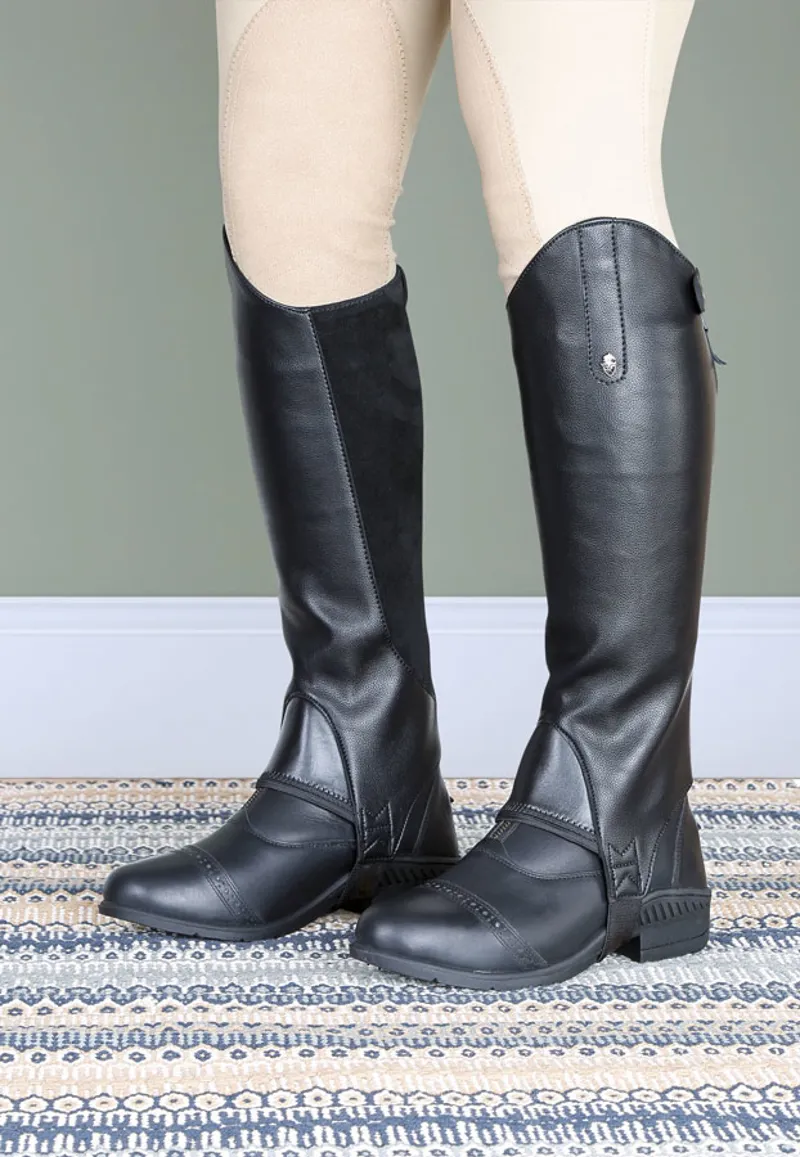 Moretta Adults Synthetic Gaiters in Black-7