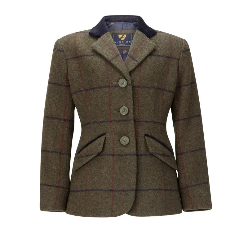 Aubrion Childs Saratoga Jacket in Spruce Green Check
