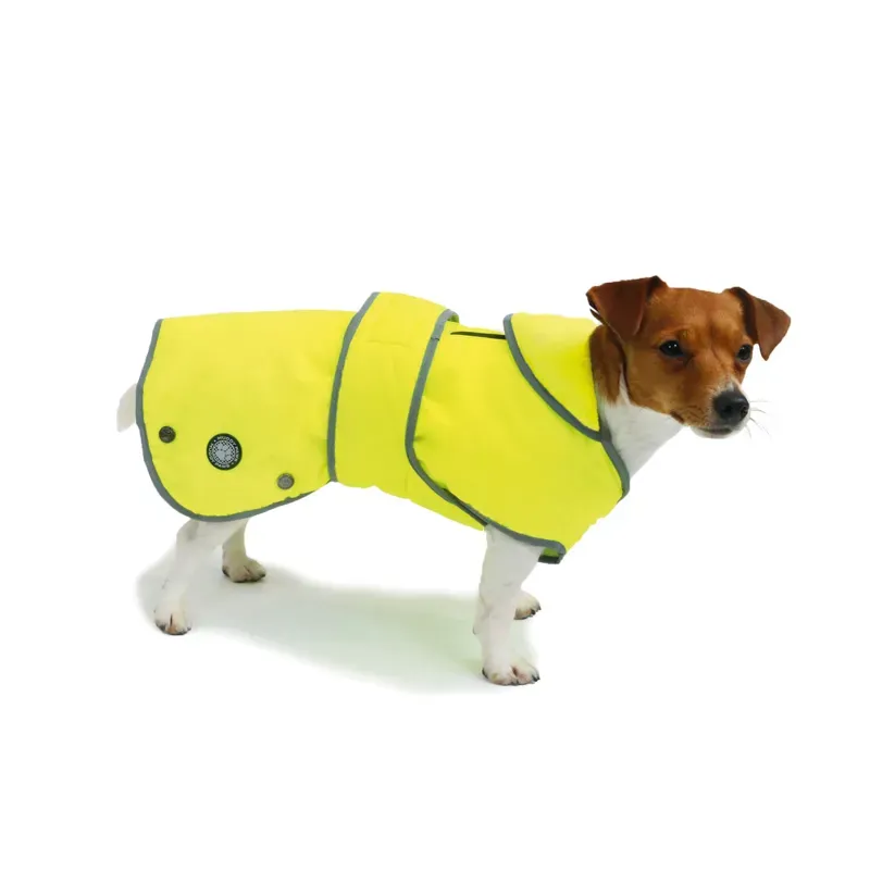 Ancol Small 30 X 44 - 56 cm Stormguard Dog Coat in Reflective Yellow