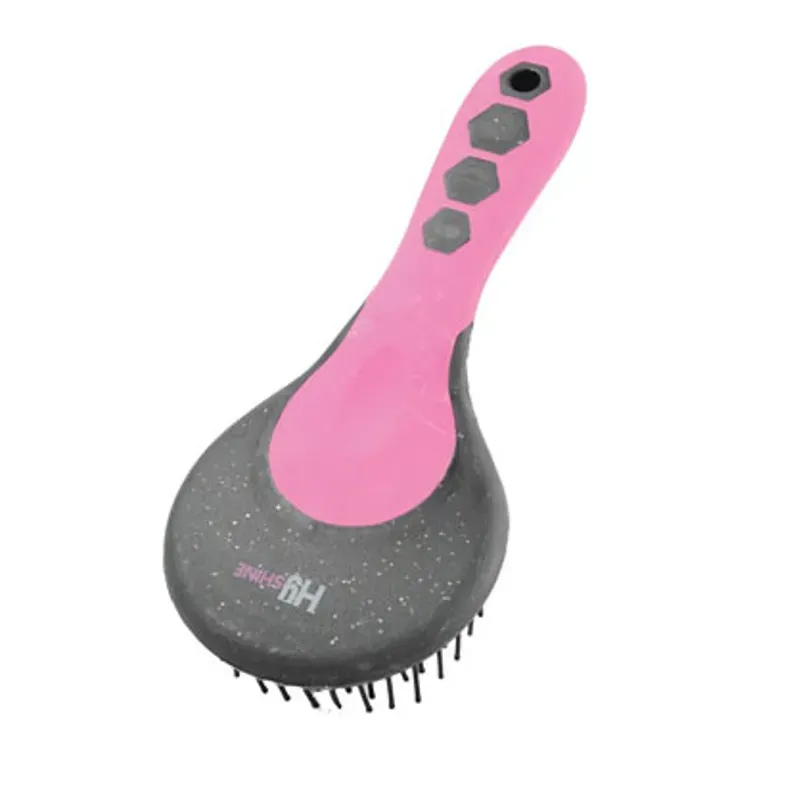 Hy Shine Glitter Mane and Tail Brush in Black/Pink