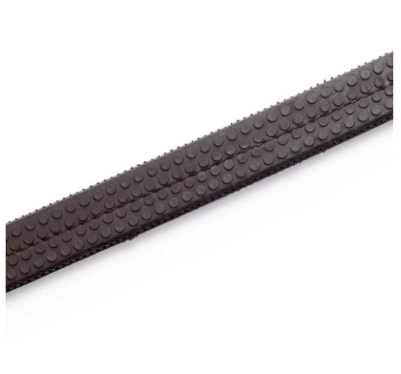 Hy Rubber Grip Reins in Brown