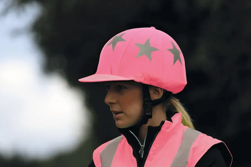 Equi-Flector Hat Cover in Pink
