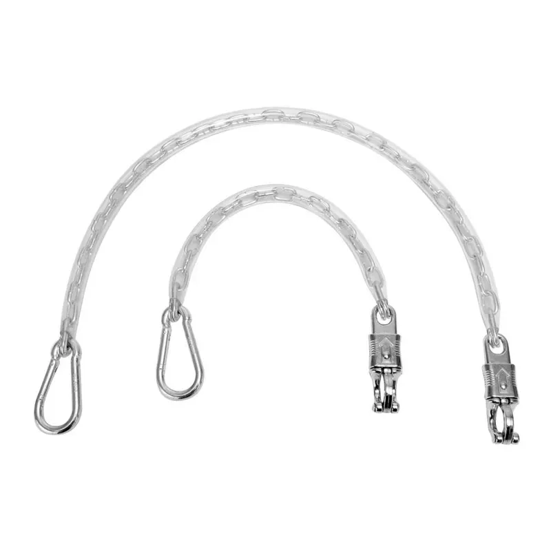 KM Elite Plastic Coated Long Chain in Silver