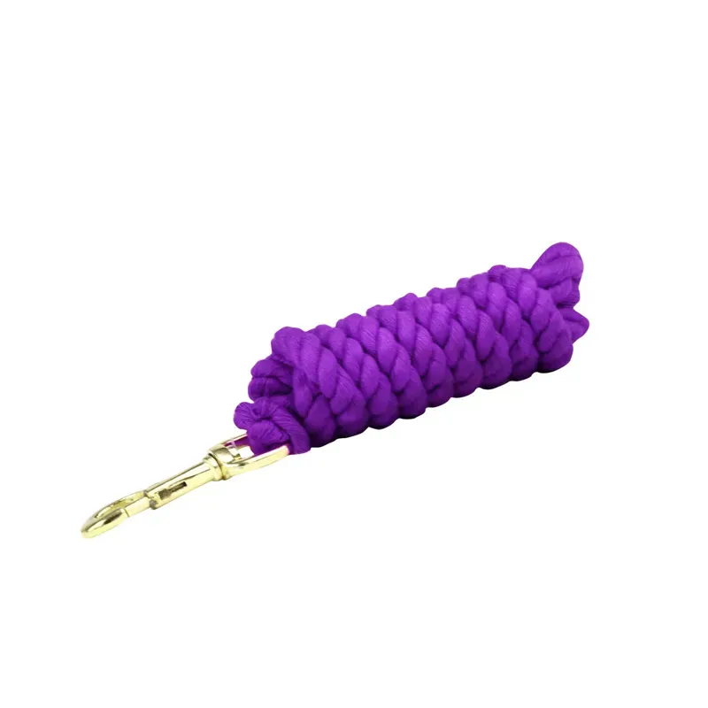 KM Elite Superfine Cotton Lead Rope in Purple
