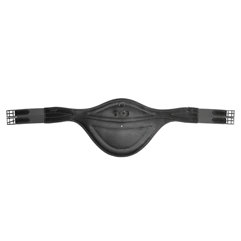 MT Delux Leather Elasticated Girth Black 50