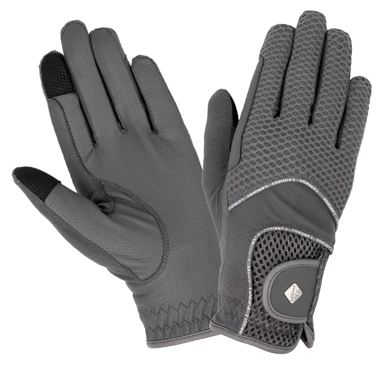 LeMieux 3D Mesh Riding Gloves Grey