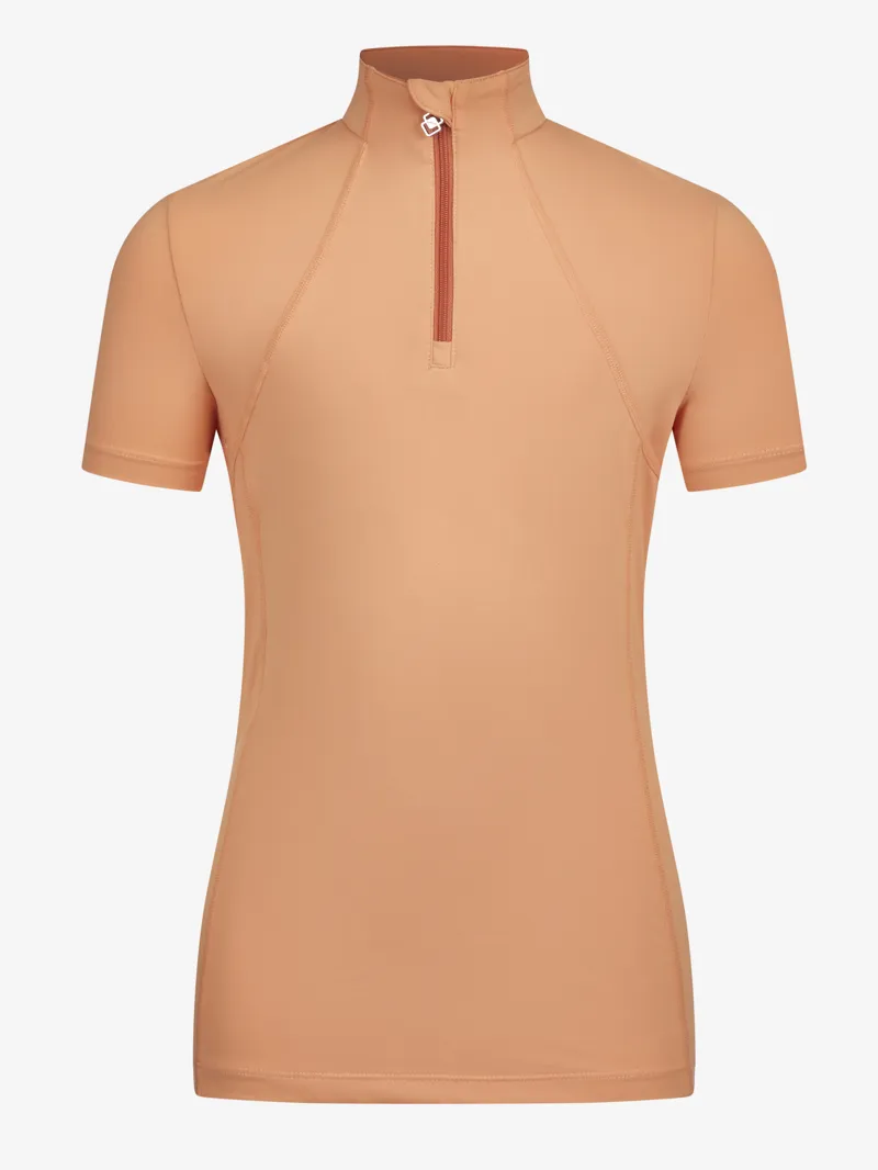 LeMieux Young Rider Short Sleeve Base Layer in Sherbet-1