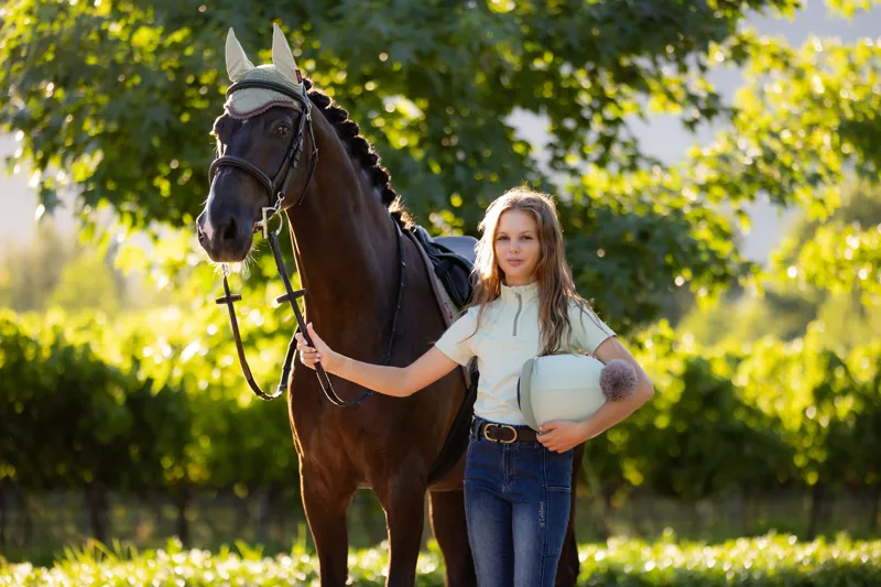 LeMieux Young Rider Short Sleeve Base Layer in Pistachio-4