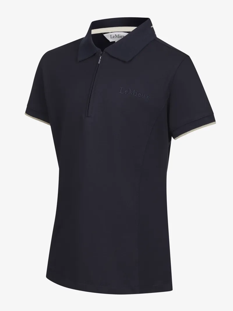 LeMieux Young Rider Polo Shirt in Navy-3