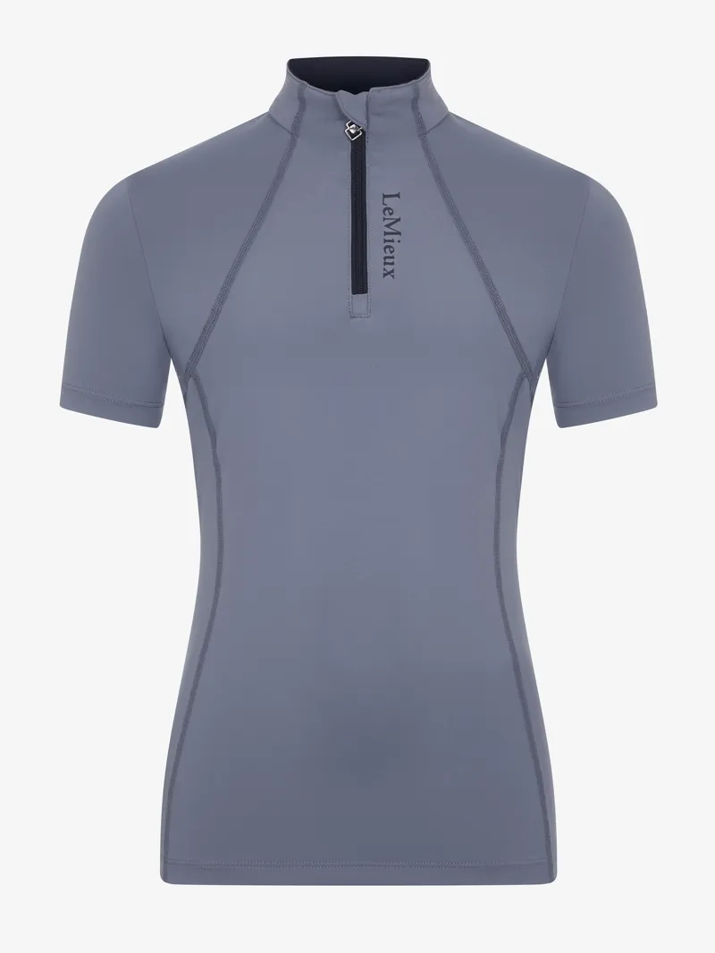 LeMieux Young Rider Short Sleeve Base Layer in Jay Blue-1