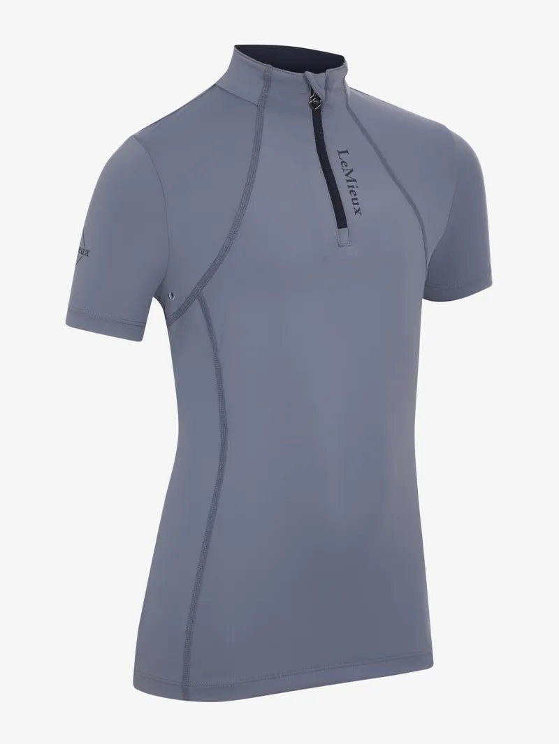 LeMieux Young Rider Short Sleeve Base Layer in Jay Blue-2