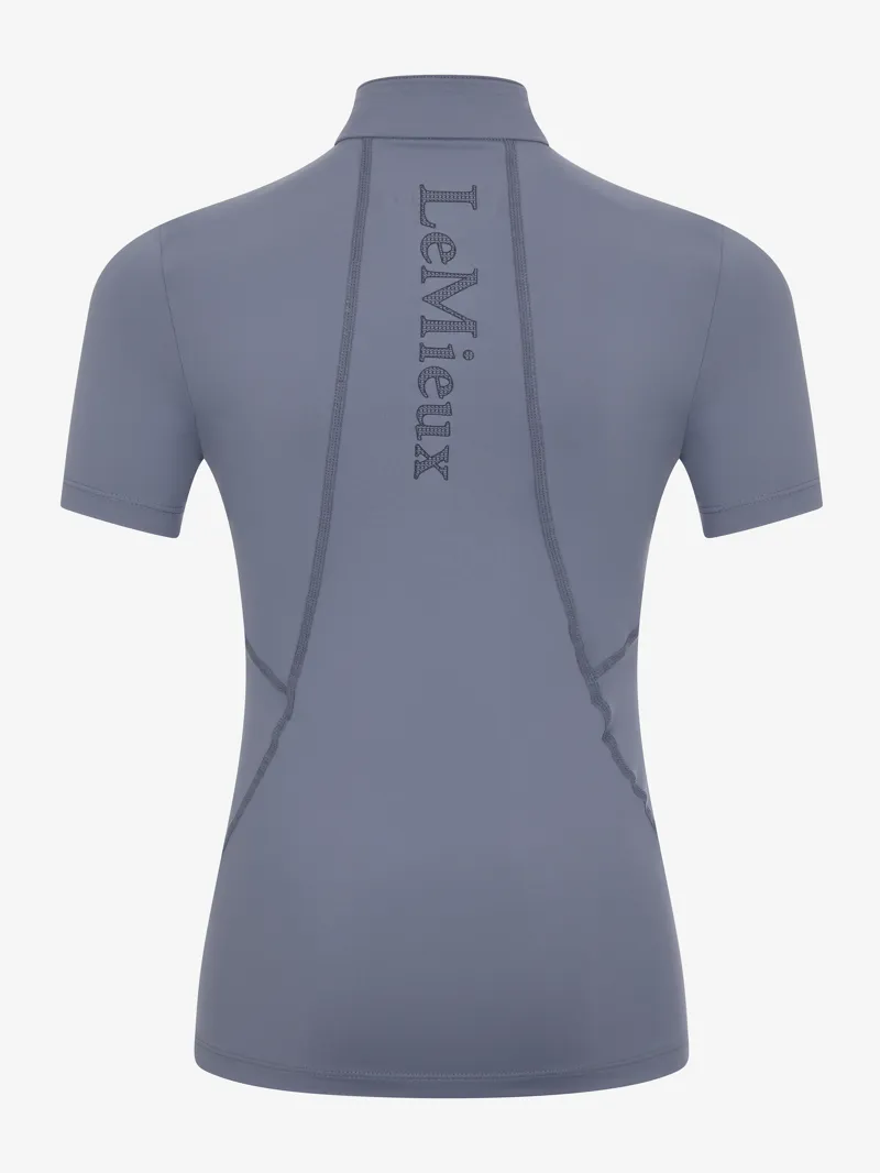 LeMieux Young Rider Short Sleeve Base Layer in Jay Blue-3