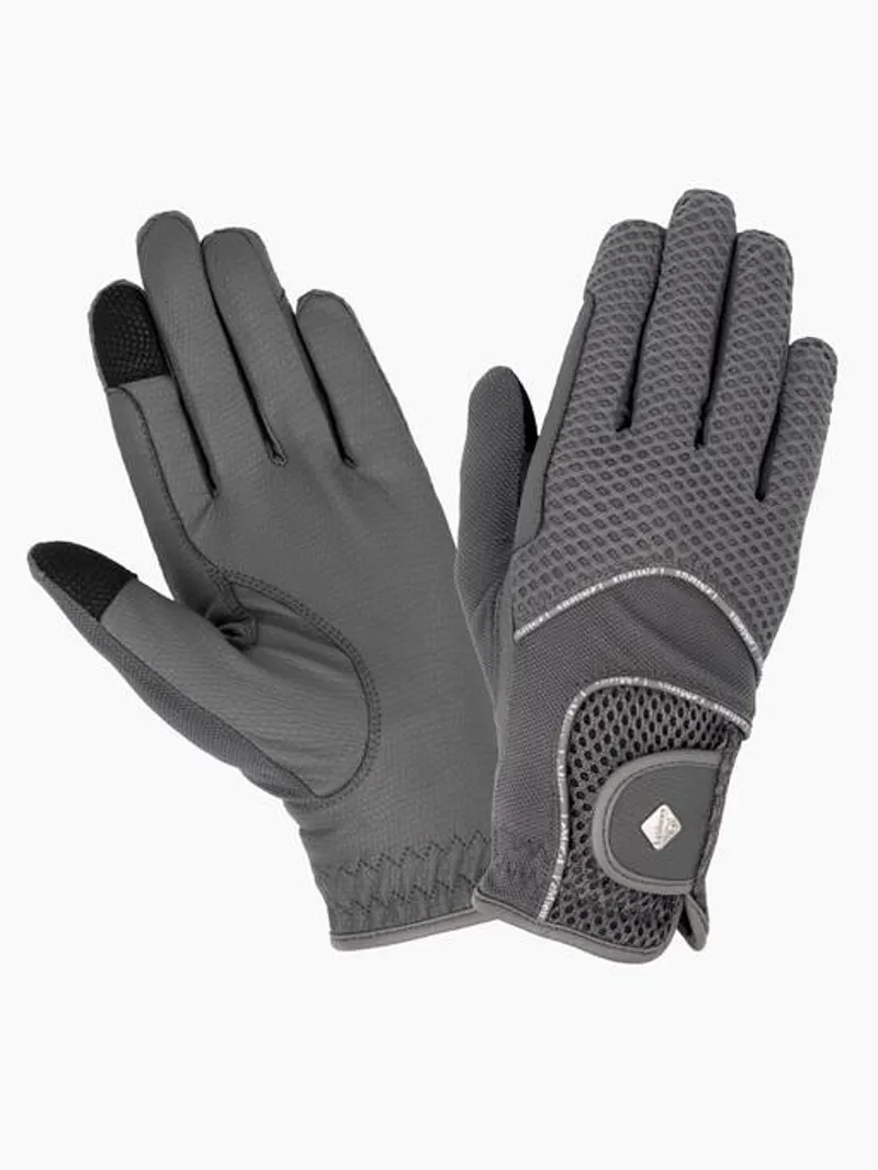 LeMieux 3D Mesh Riding Gloves Grey-4