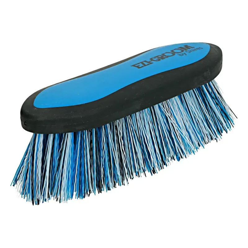 Shires Small Ezi-Groom Grip Dandy Brush In Blue