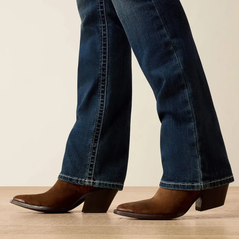 Ariat - WMS R.E.A.L. Mid Rise Stretch Icon Stackable Straight Leg Jean-5