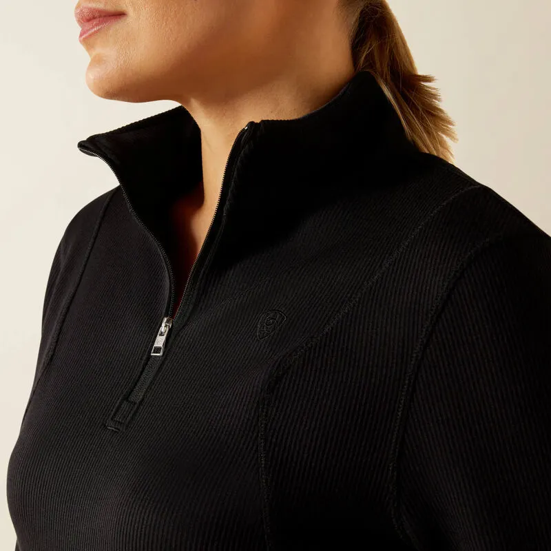Ariat Lucent 1/4 Zip Baselayer Black-3