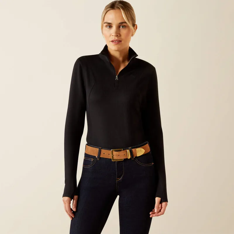 Ariat Lucent 1/4 Zip Baselayer Black