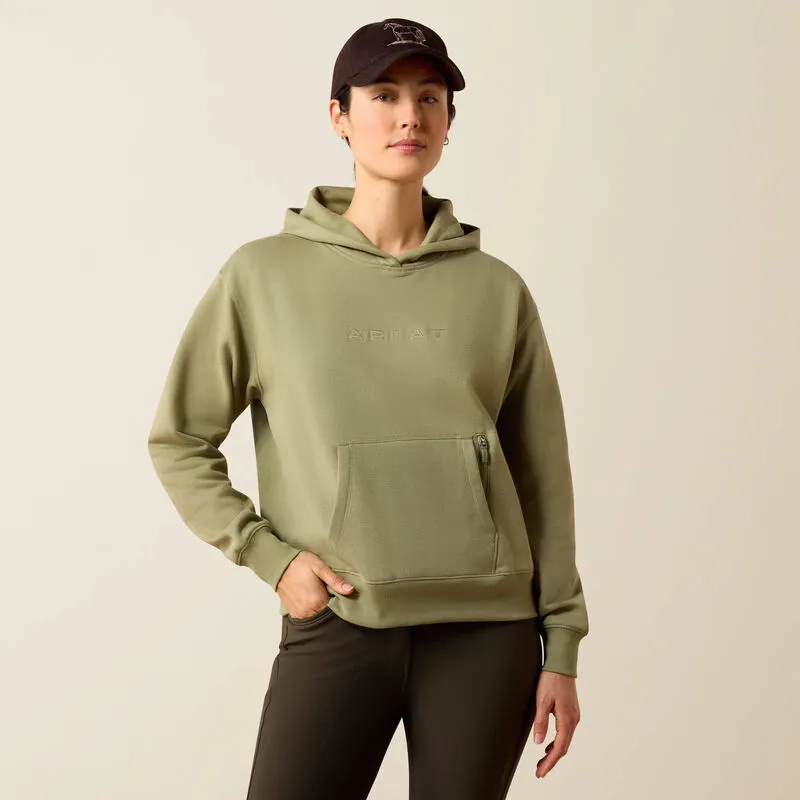 Ariat - Martine Hood Sweatshirt oil green-4
