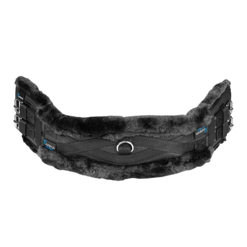ARMA - SupaFleece Dressage Girth - Elastic BLACK