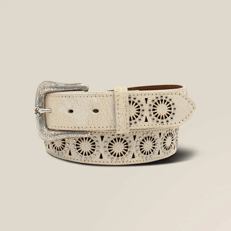 Ariat - Circle Burst Belt White