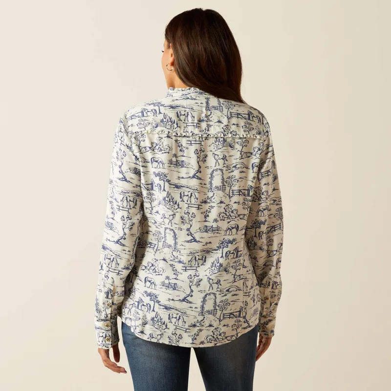 Ariat - Clarion Blouse Toile Scence Print-1