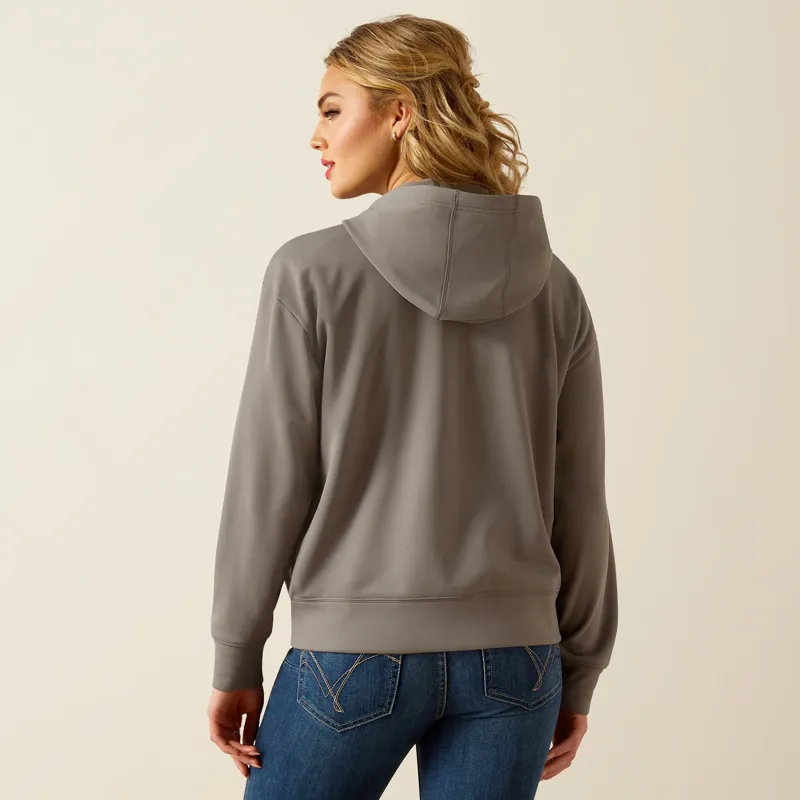 Ariat - Women's Breeze Full Zip Hoodie Smoked Pearl-1