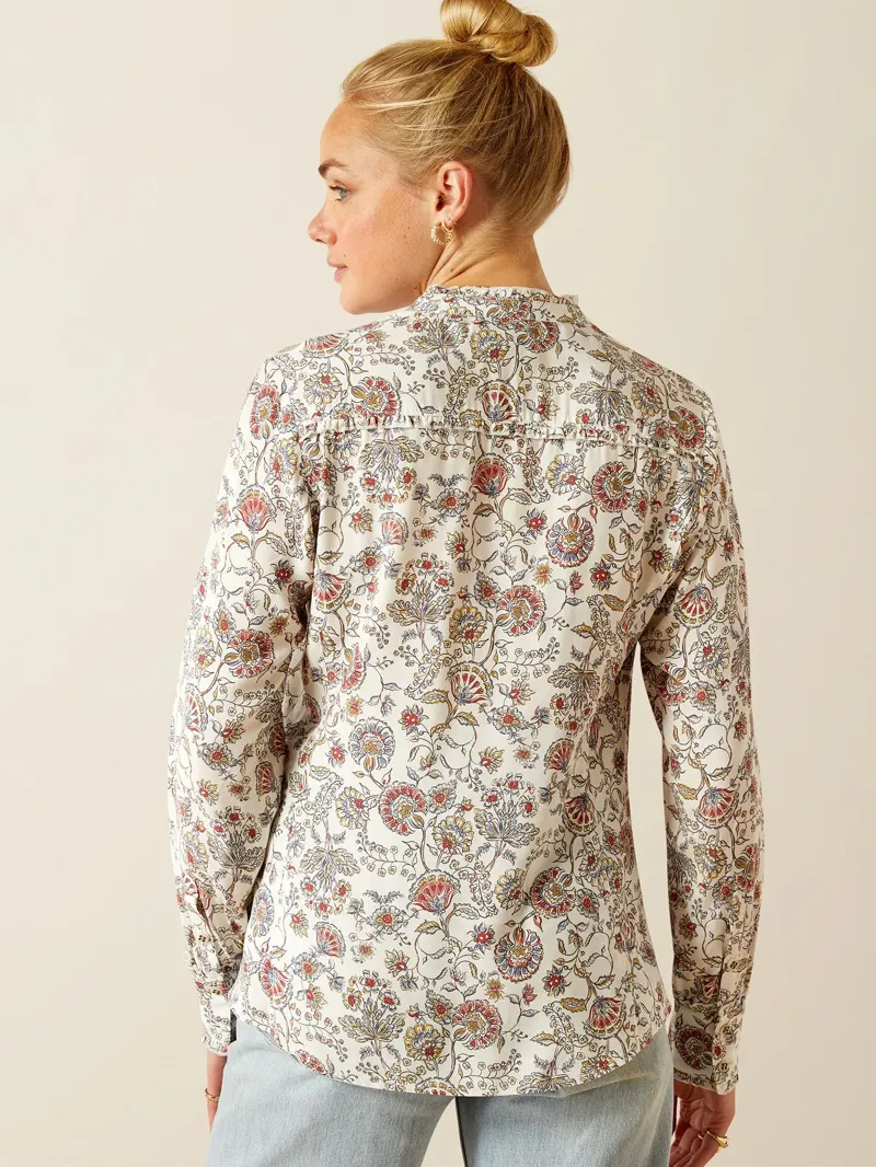 Ariat - Women's Clarion Long Sleeve Blouse Paisley Perennial-4