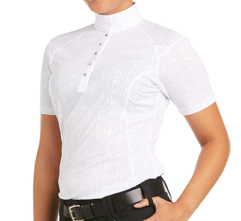 Ariat - Women's Showstopper Short Sleeved Show Shirt White-3