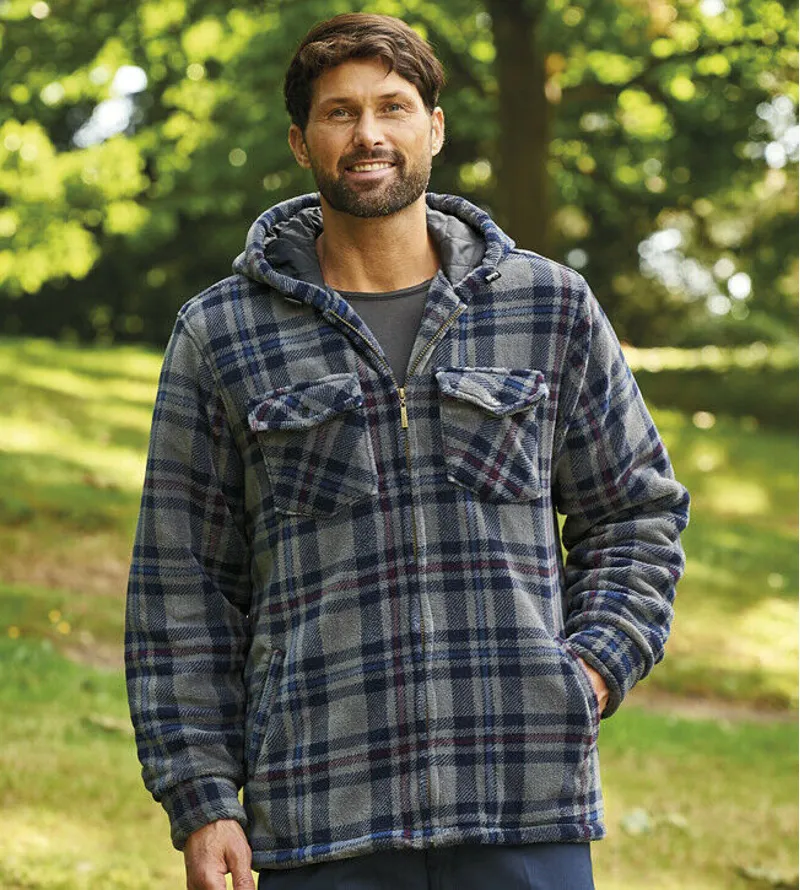 Champion - Dumfries Sherpa Fleece Hooded Shirt Grey