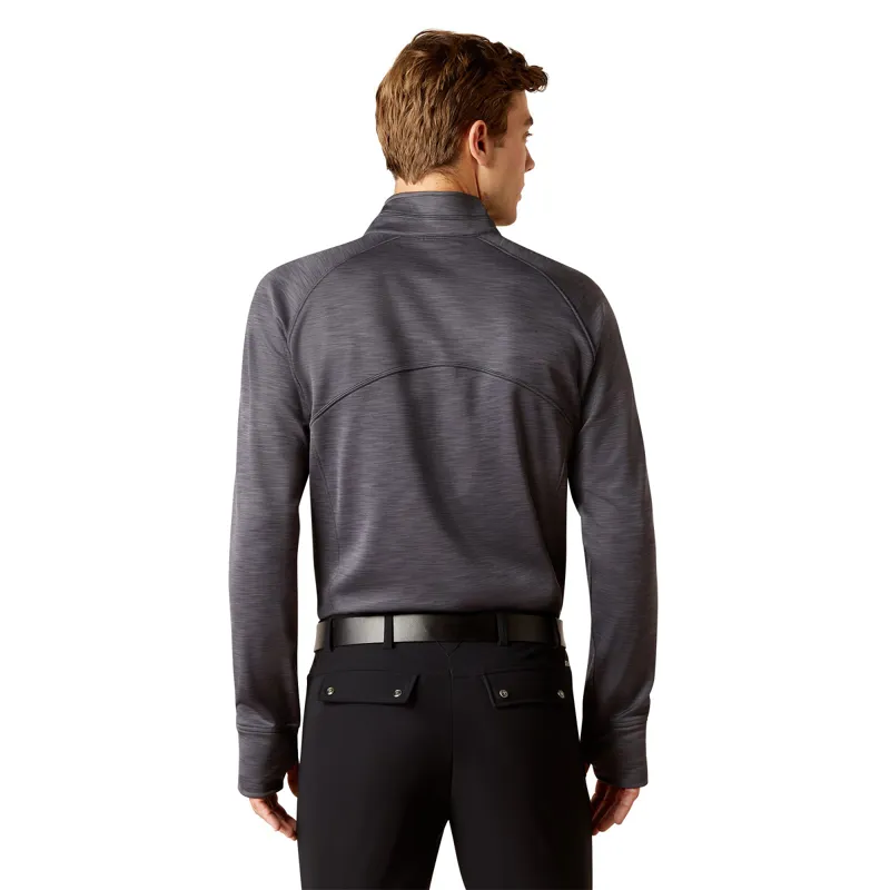 Ariat - Mens Tek Team 1/2 Zip Sweat Shirt In Ebony-4