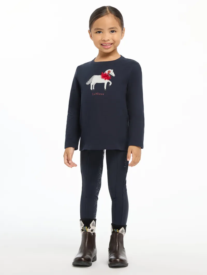 Lemieux Mini Jessie Long Sleeve Top Navy