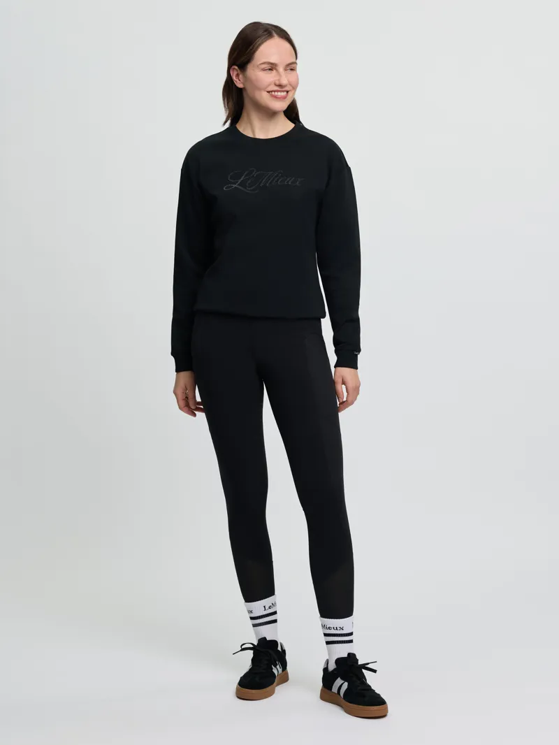 LeMieux Christina Crew Sweat Black-1
