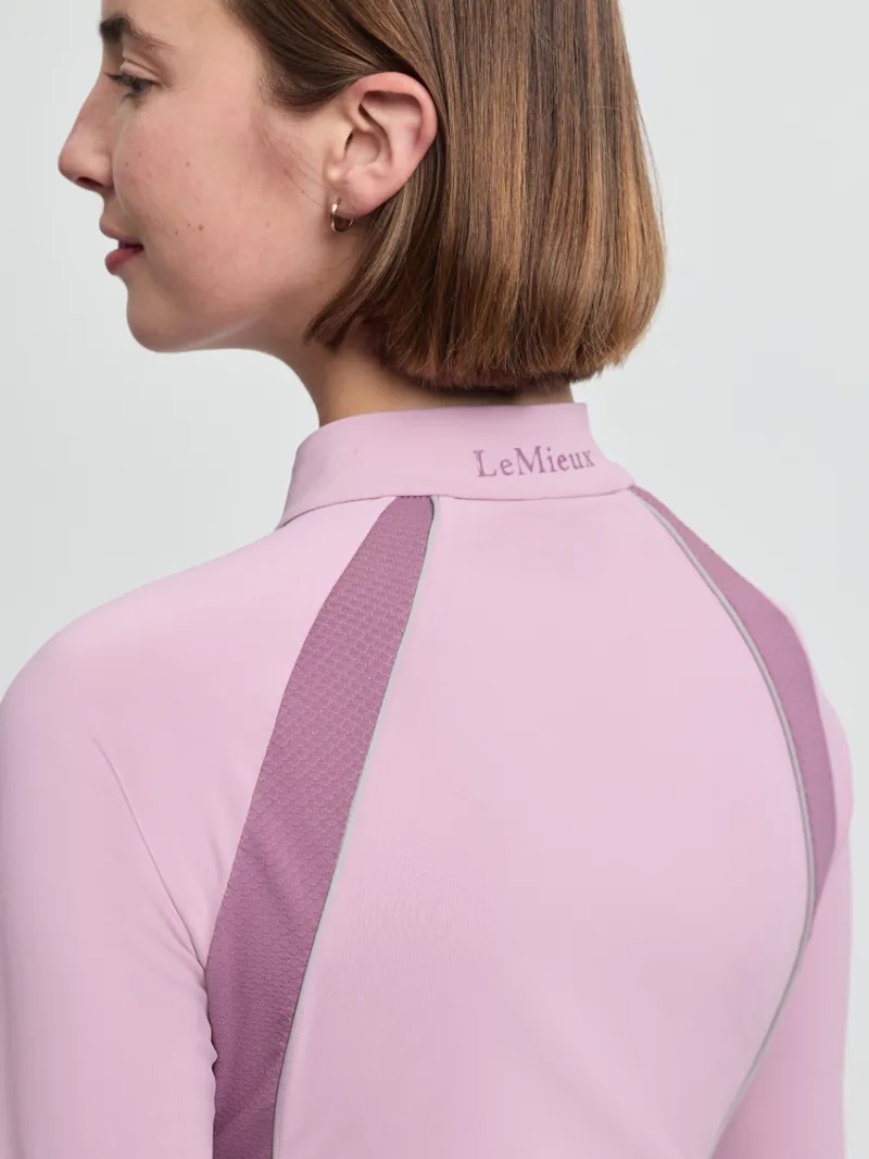 LeMieux Philippa Mesh Base Layer Long Sleeve Fondant-1