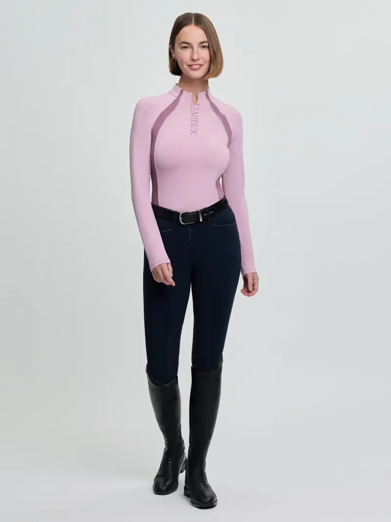 LeMieux Philippa Mesh Base Layer Long Sleeve Fondant-3