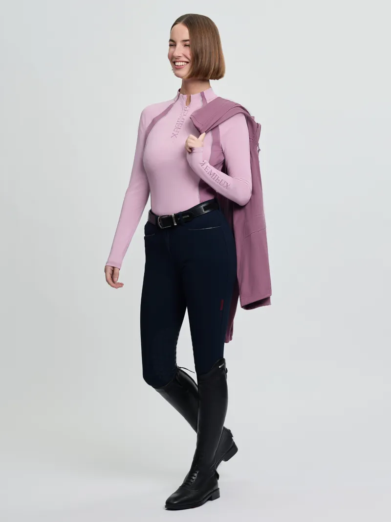 LeMieux Philippa Mesh Base Layer Long Sleeve Fondant-4