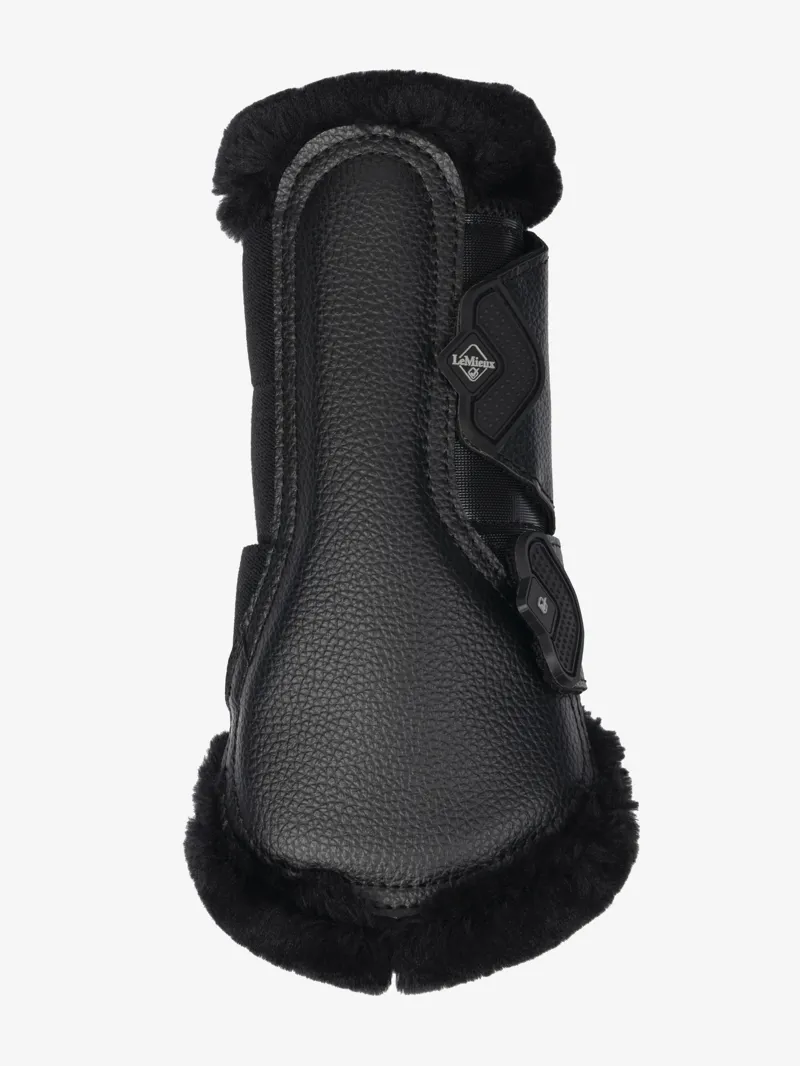 LeMieux - Fleece Edged Mesh Brushing Boot Black-2