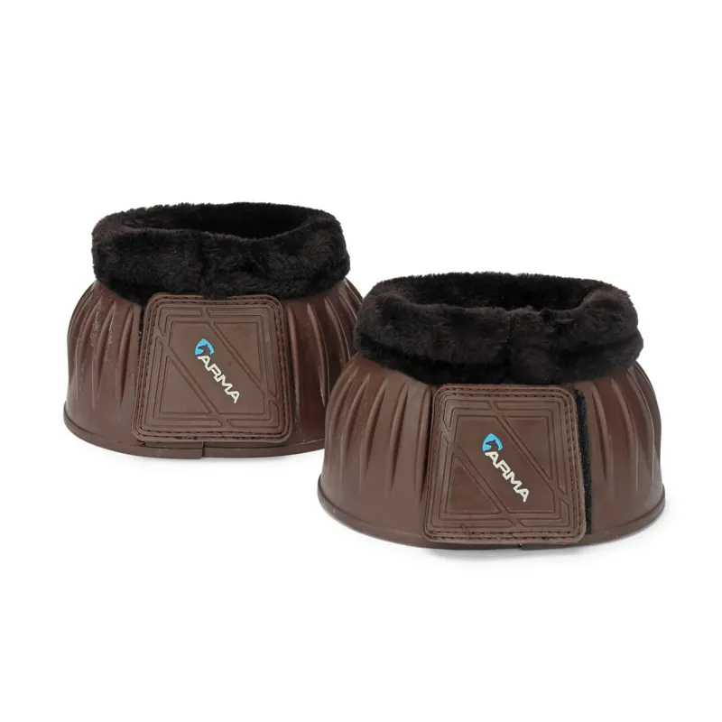 Shires - ARMA Fleece Over Reach Boots Brown-1