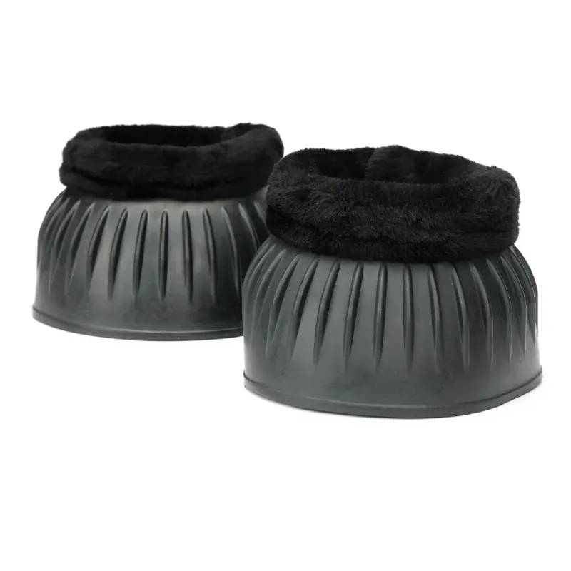 Shires Arma Fleece Over Reach Boots In Black-3