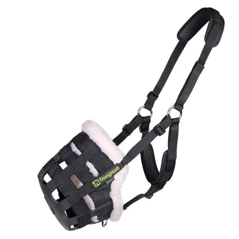 Shires - FreeGraze Comfort Grazing Muzzle BLACK