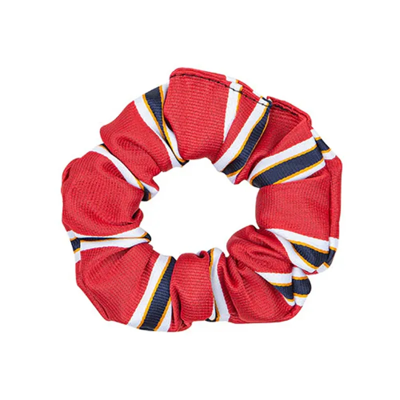 Supreme Products Show Scrunchie - Red/Gold Diamonds one size