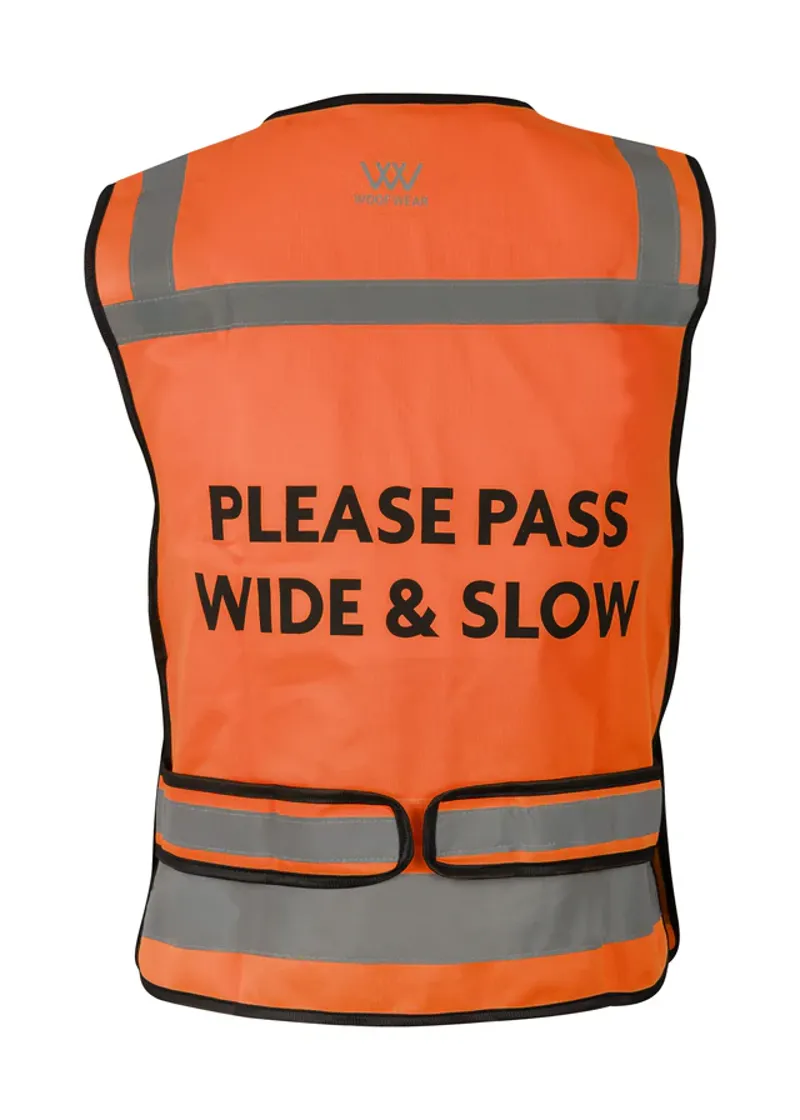 Woof Wear - Hi Vis Riding Vest in Hi Viz Orange-4